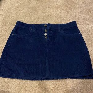 Corduroy Navy blue skirt